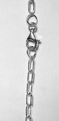 55cm Sterling Silver Oval Link Chain