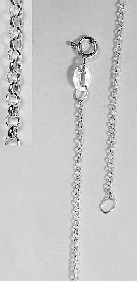 45cm Sterling Silver Italian Belcher Chain