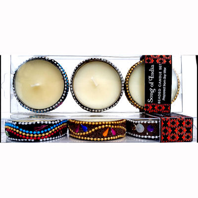 Beaded Candle Set - Click Image to Close