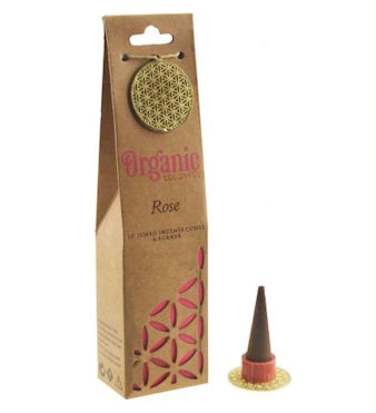 ORGANIC Goodness Incense Cones ROSE