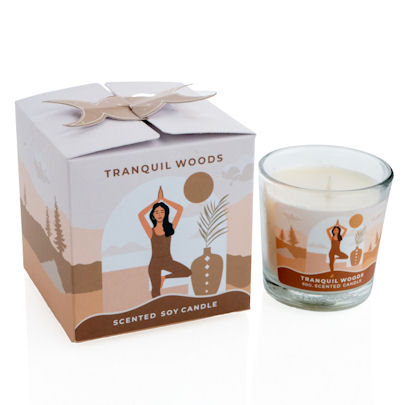 Moonshine Yoga Soy Candle TRANQUIL WOODS